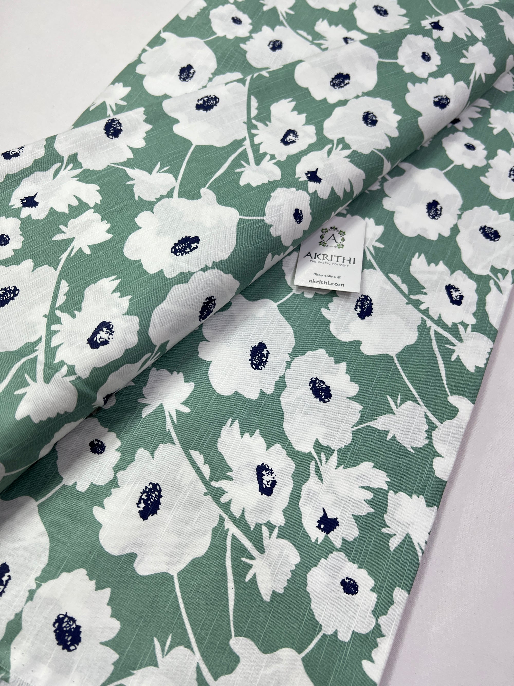 Printed pure cotton fabric