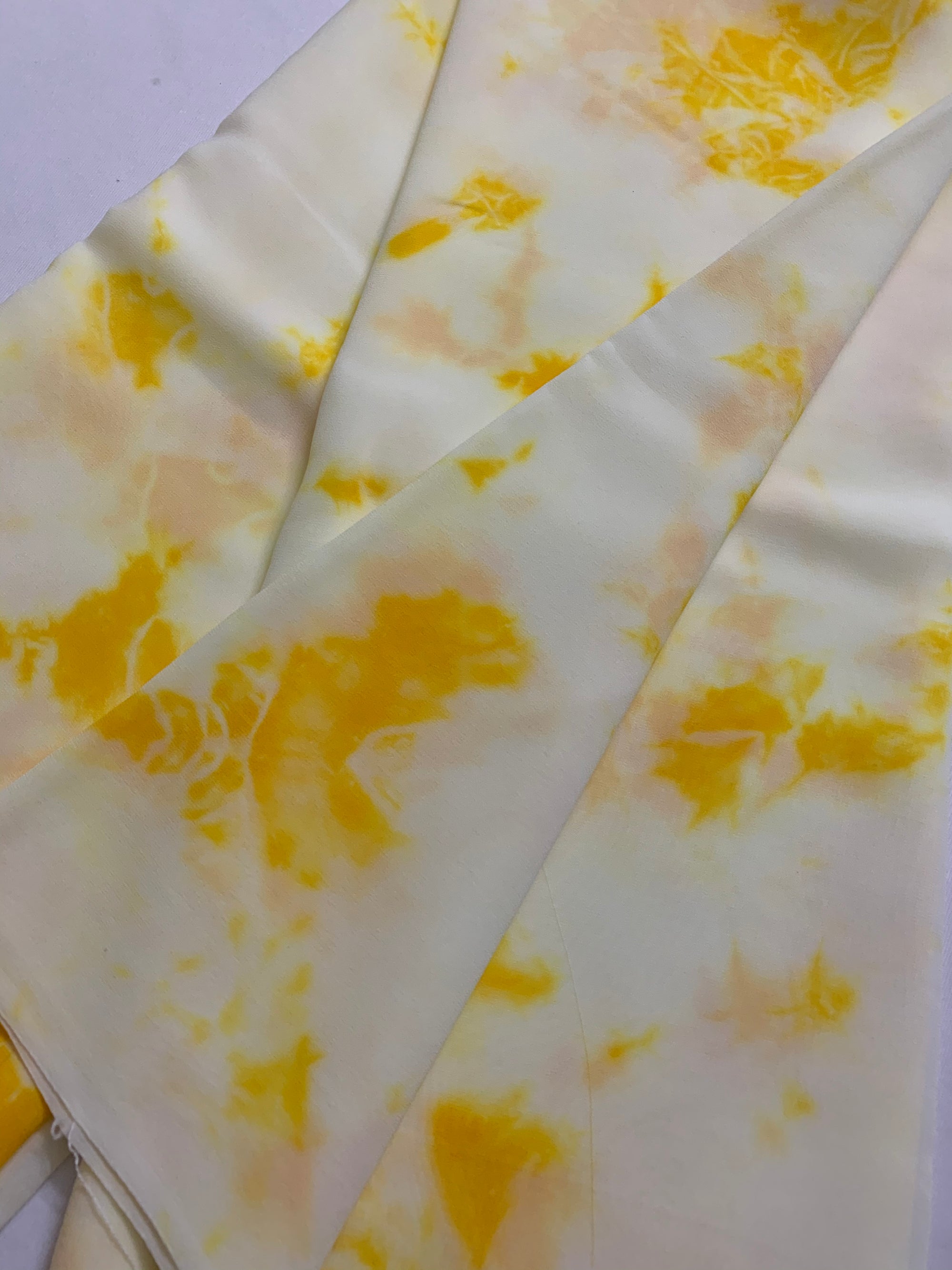 Shibori tie and dye pure georgette fabric