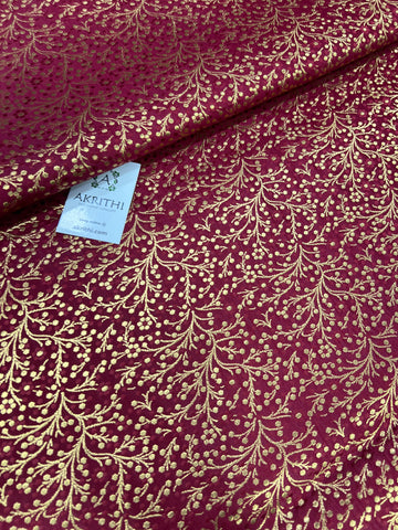 Handloom Banarasi brocade fabric