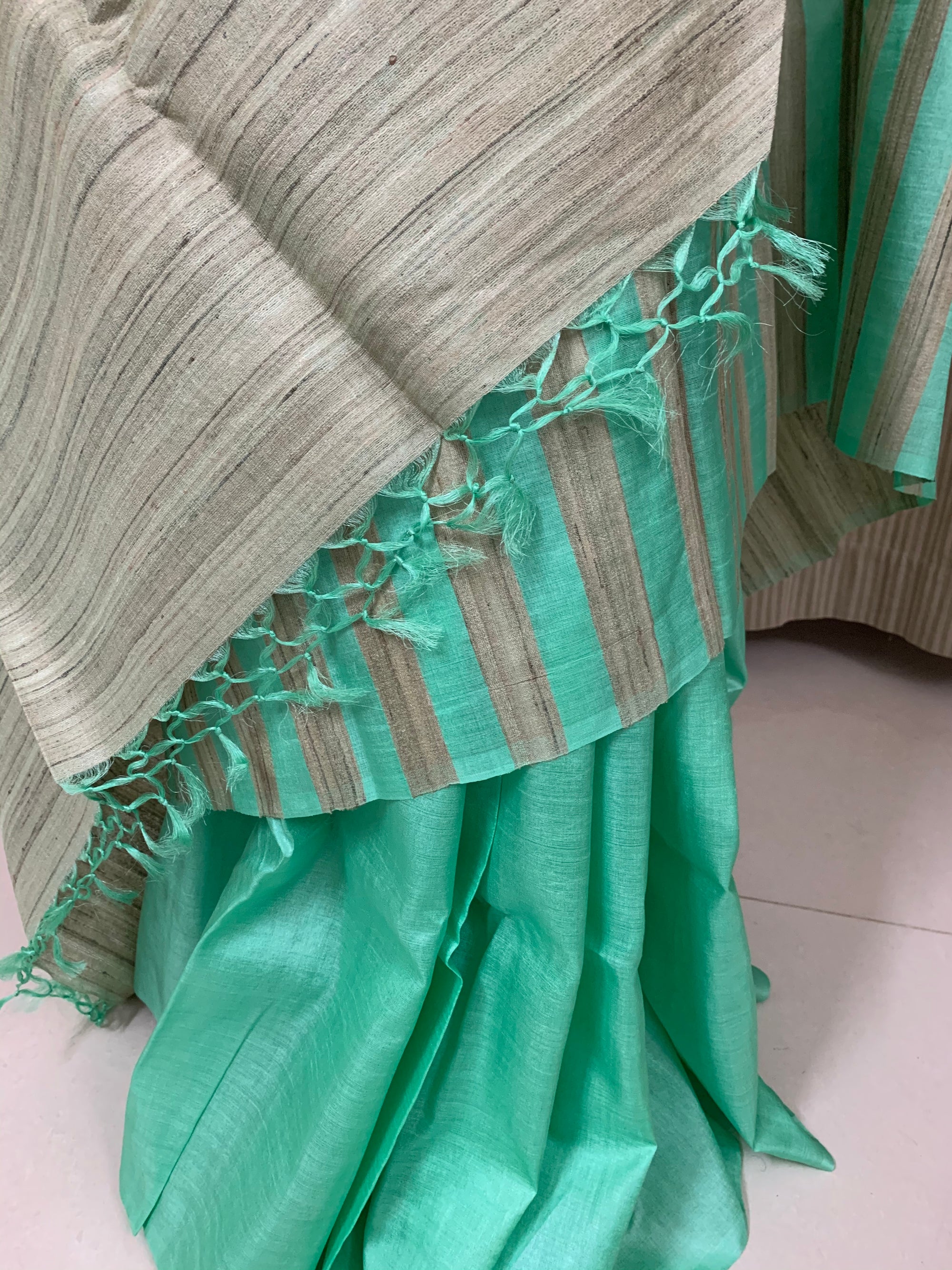 Pure tussar silk saree