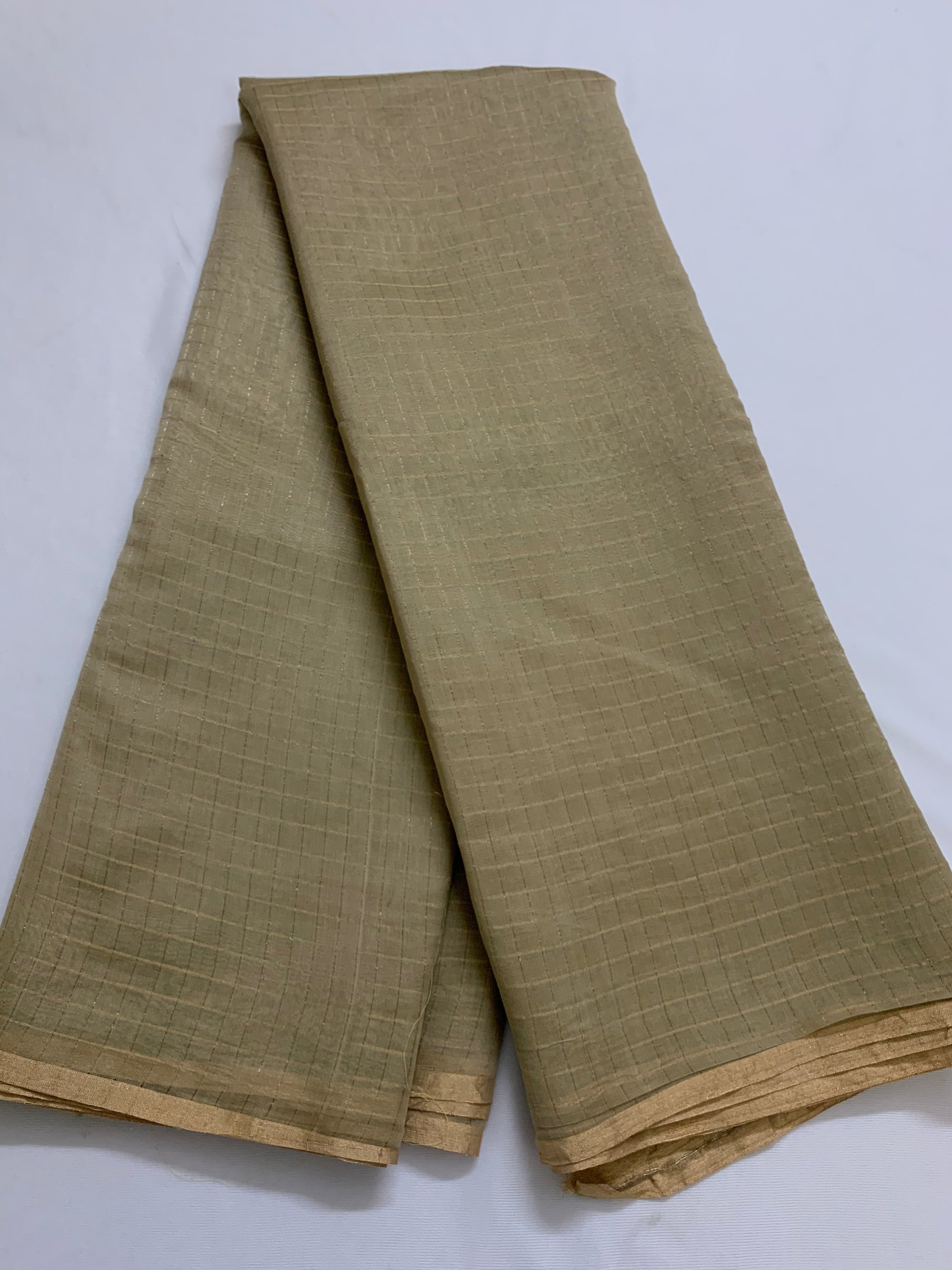 Pure chanderi checks saree