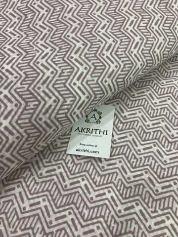 Printed pure cotton fabric