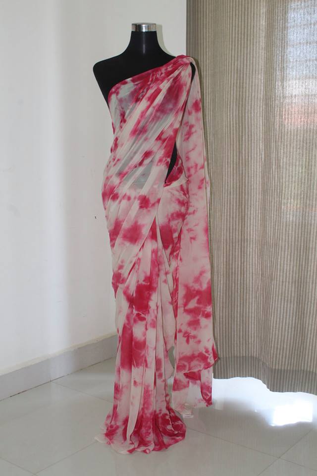 Buy Shibori tie and dye sarees online