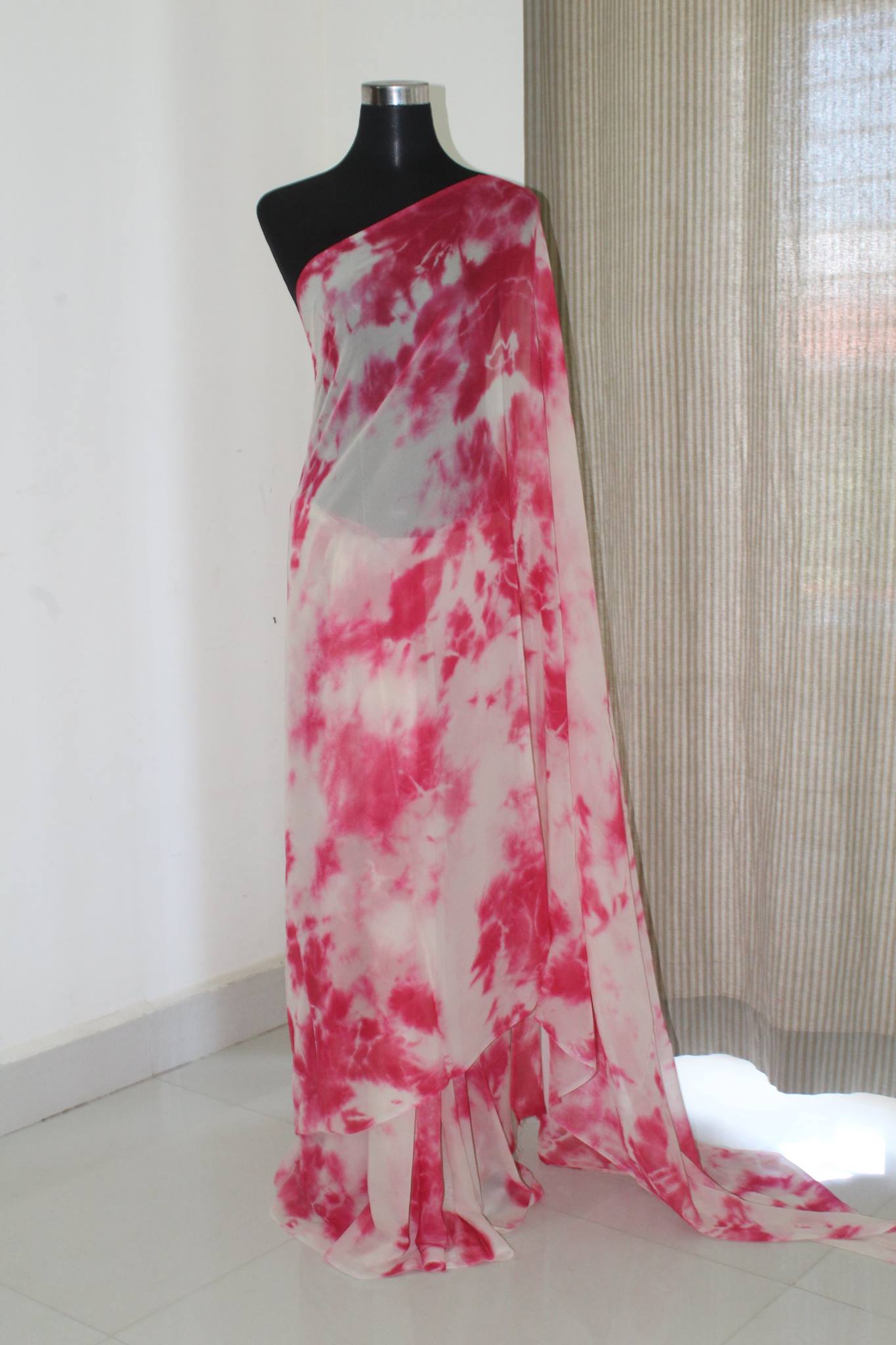 Shibori Georgette saree