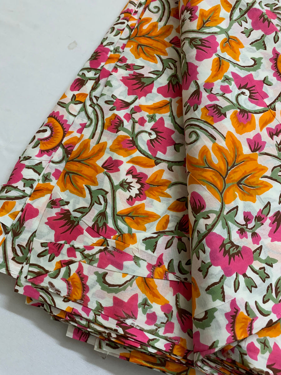 Printed pure cotton fabric