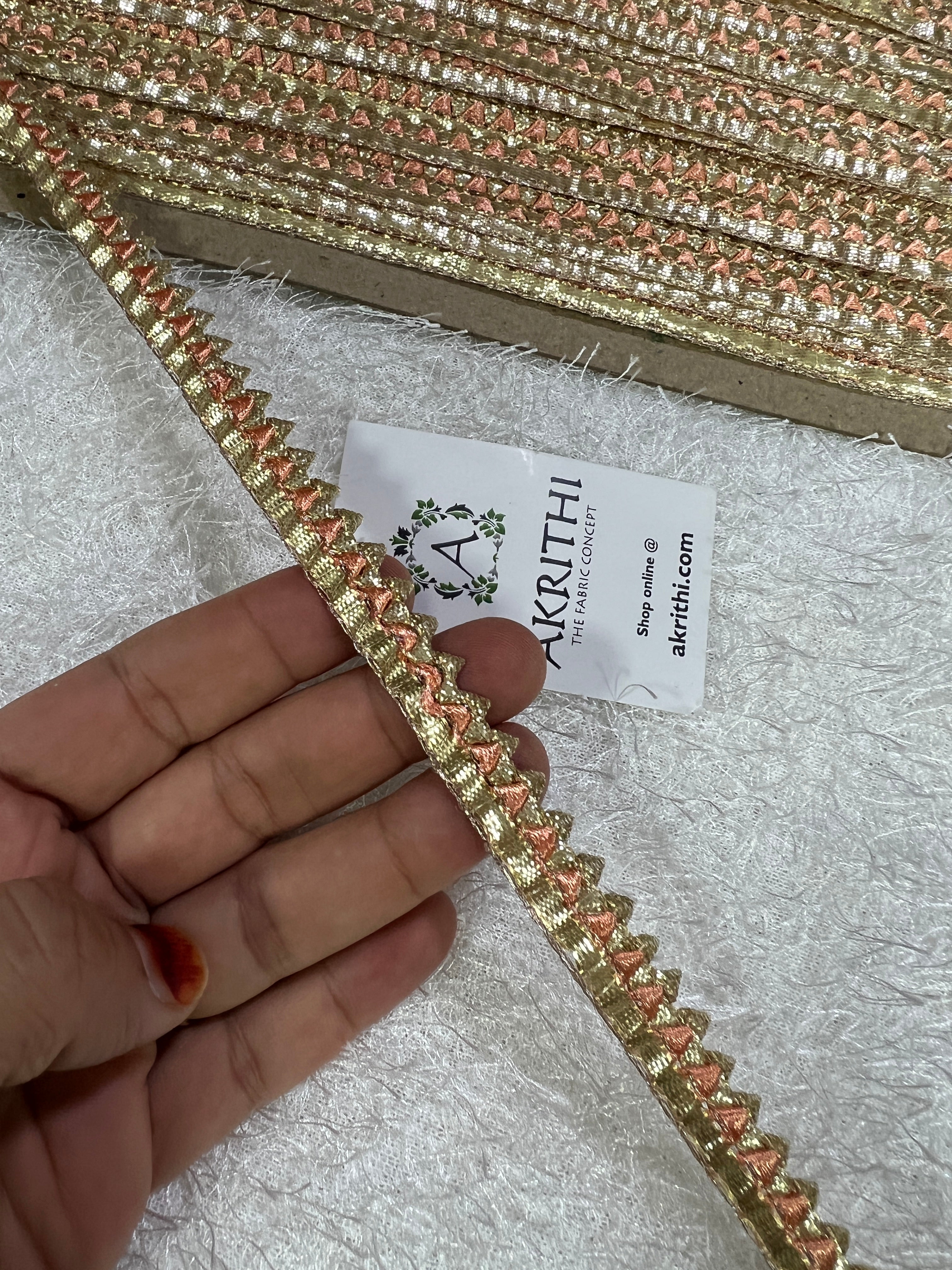 Buy Indian Embroidered saree Laces and Trims , Saree Border online – Akrithi