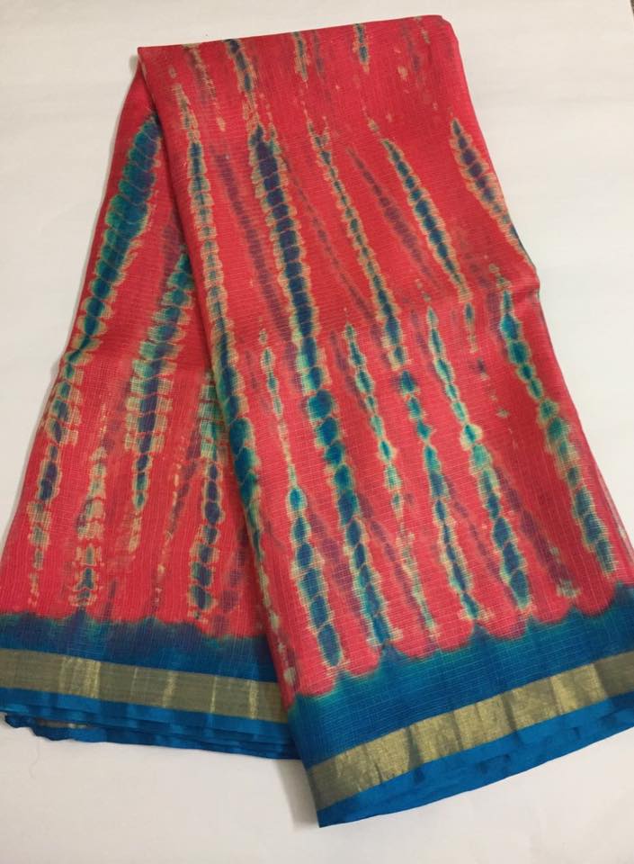 Pure kota silk saree, pure silk saree, tie and dye saree , tie and dye kota silk saree, shibori saree online.