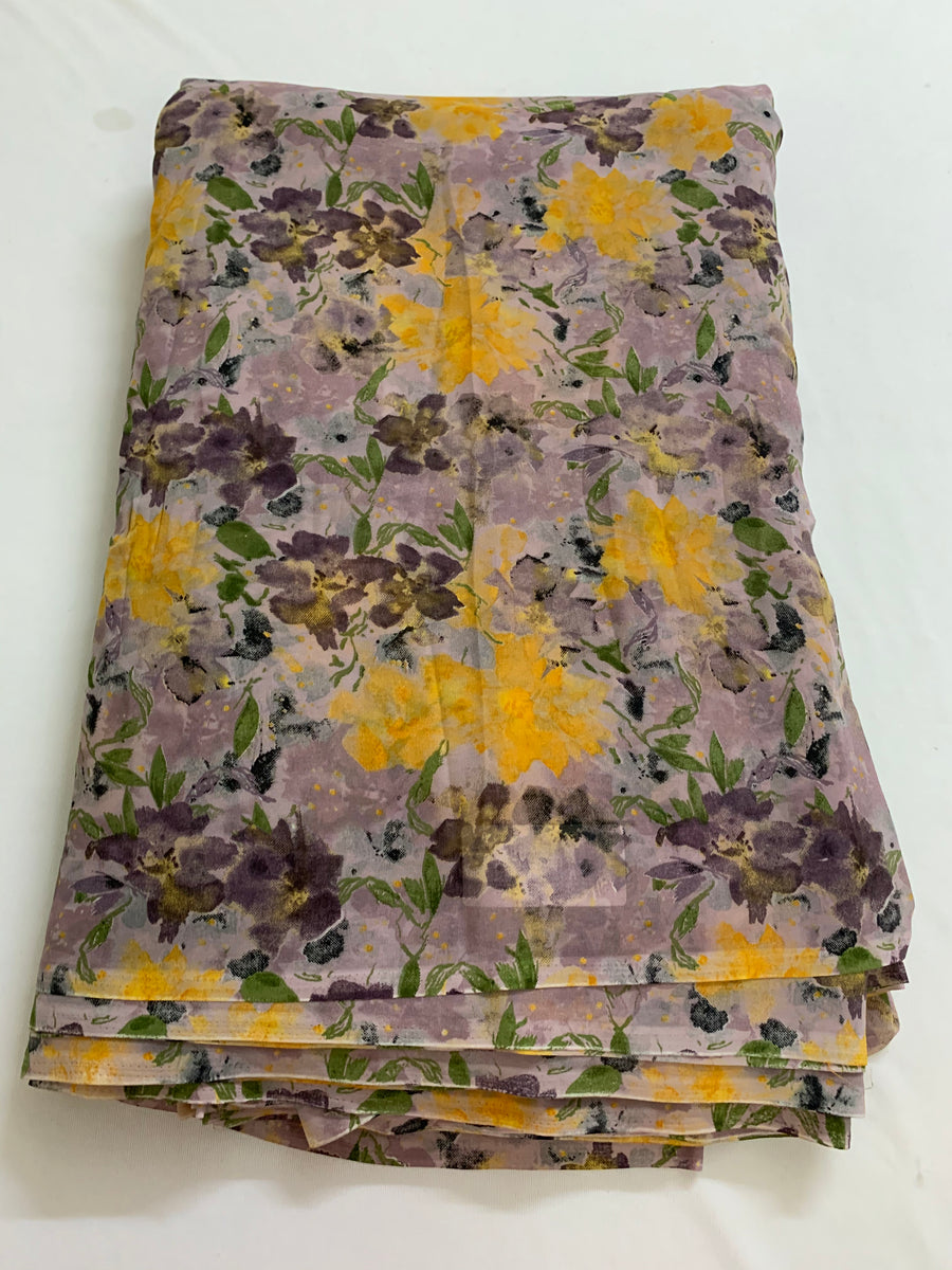 Printed georgette fabric