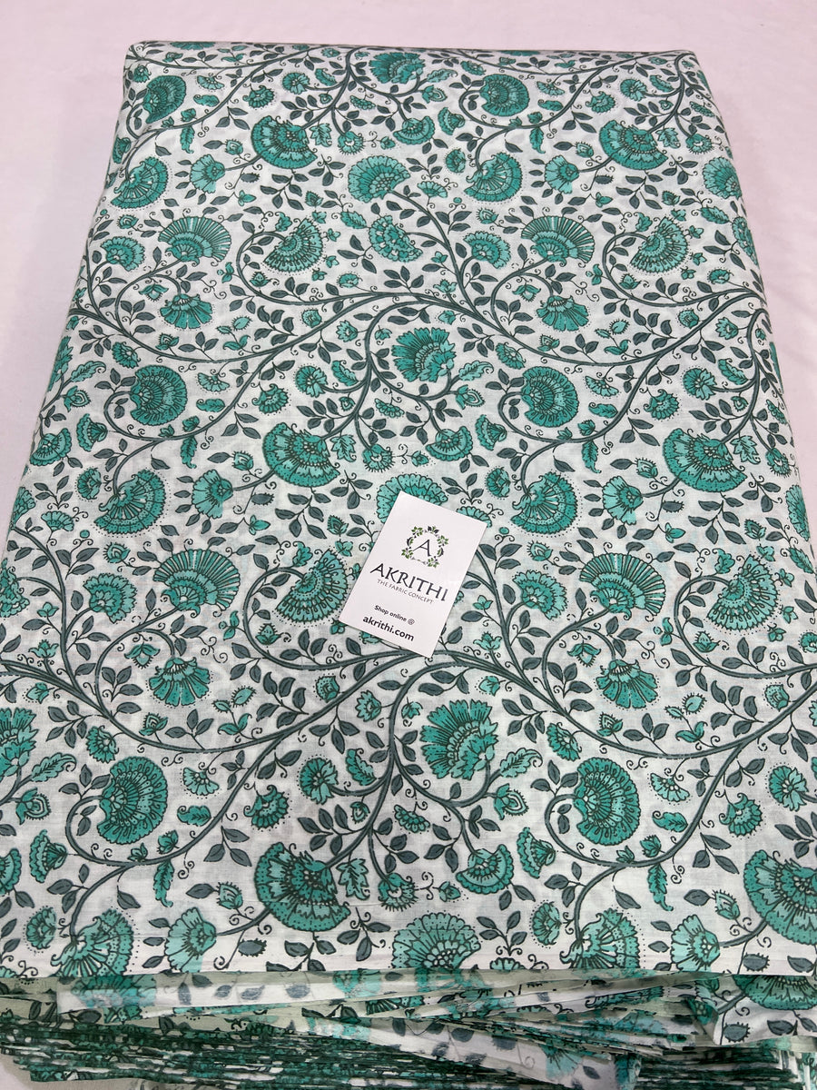 Printed pure cotton fabric