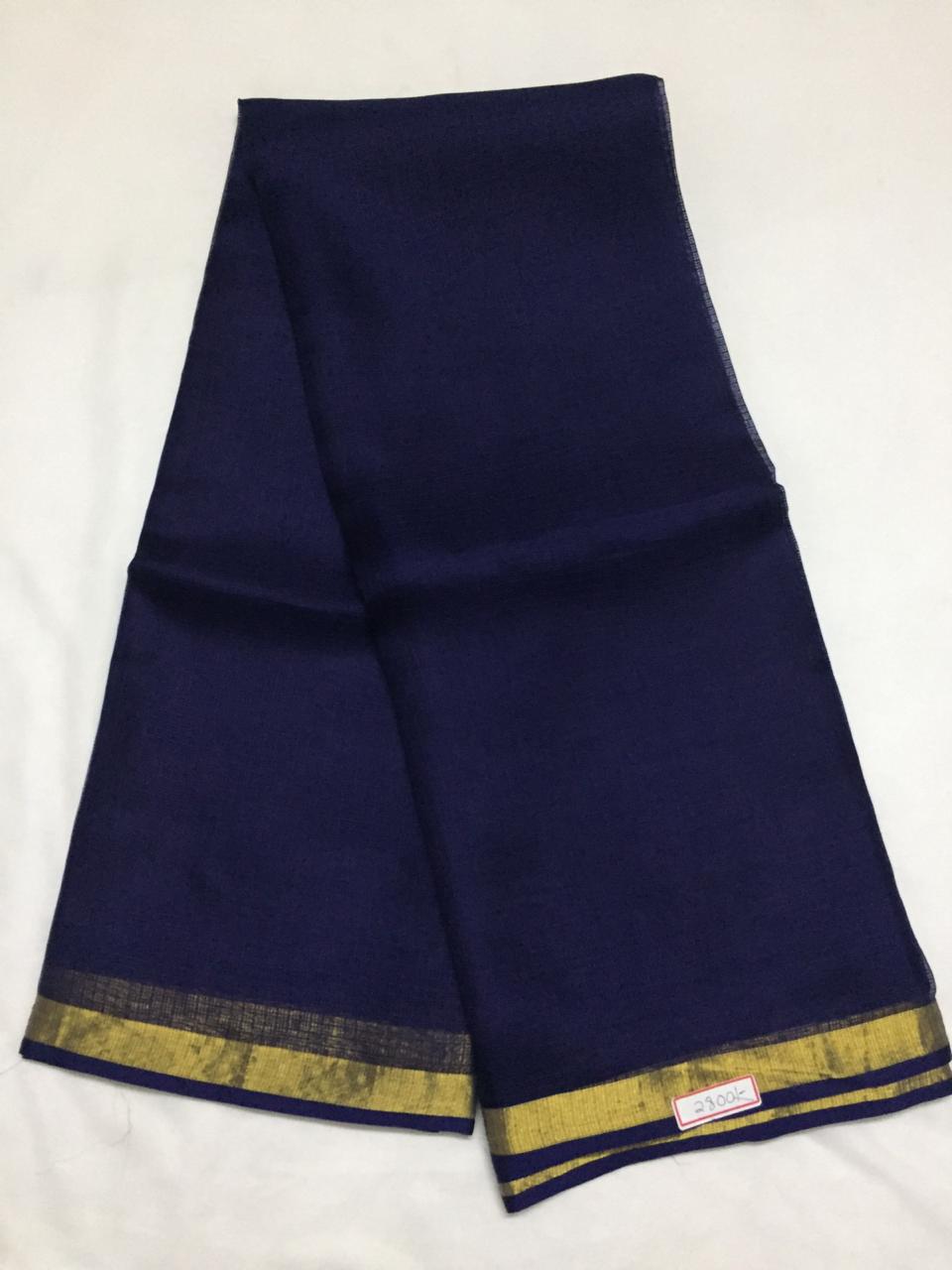 Pure kota silk saree navy blue