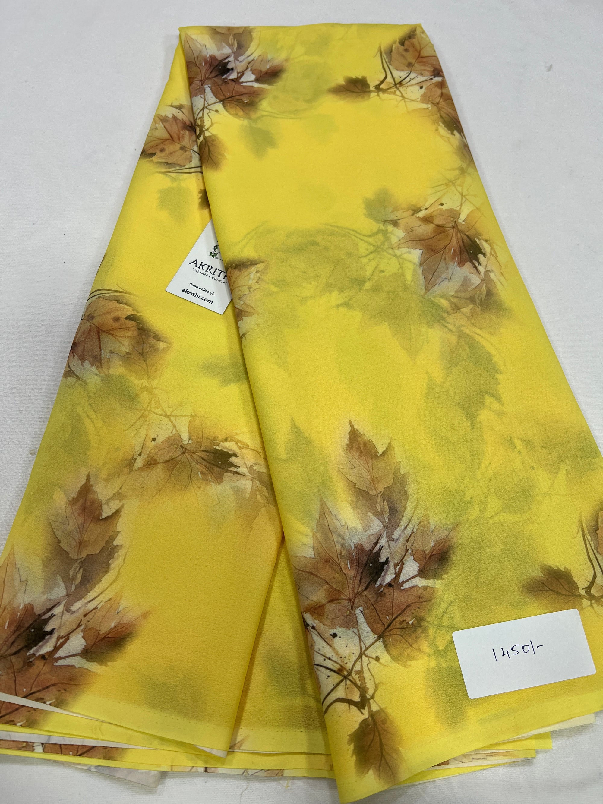 Digital printed georgette saree