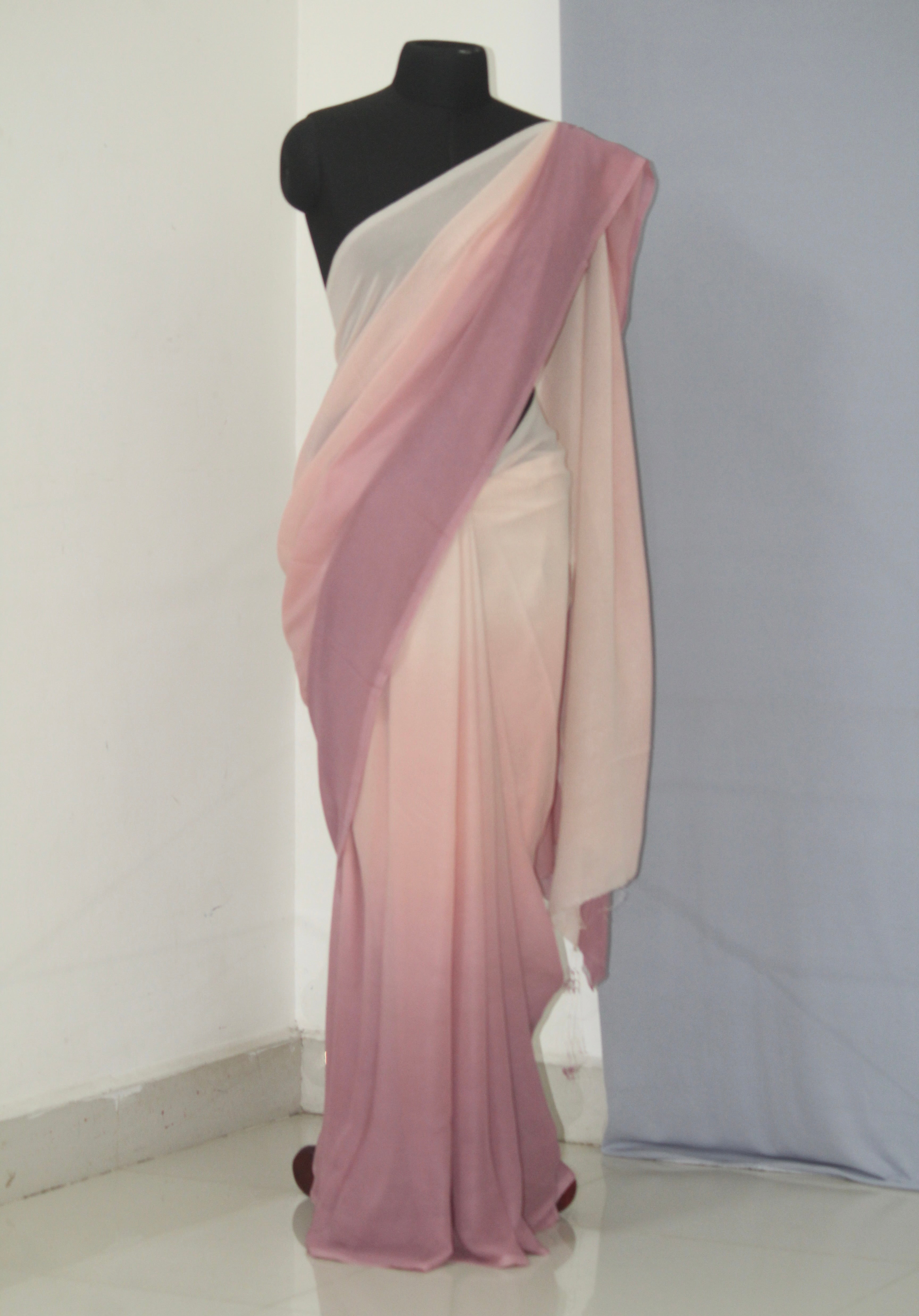 Buy Shaded Georgette Saree Online | Double Shaded And Multi Shaded ...