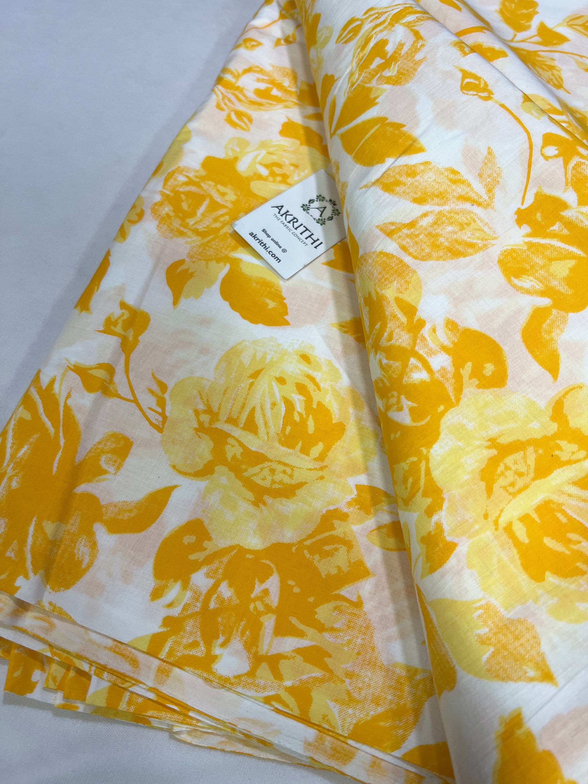 Printed pure cotton fabric