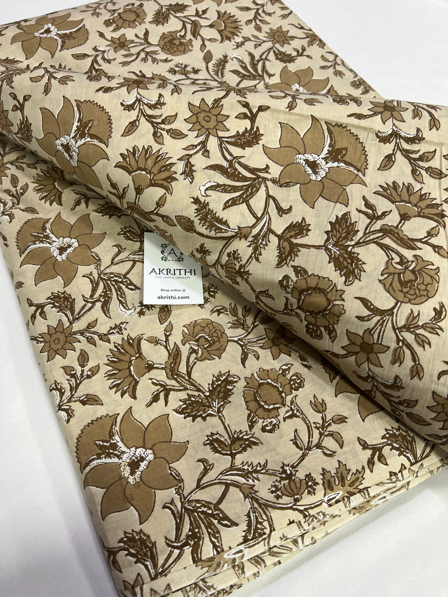 Printed pure cotton fabric