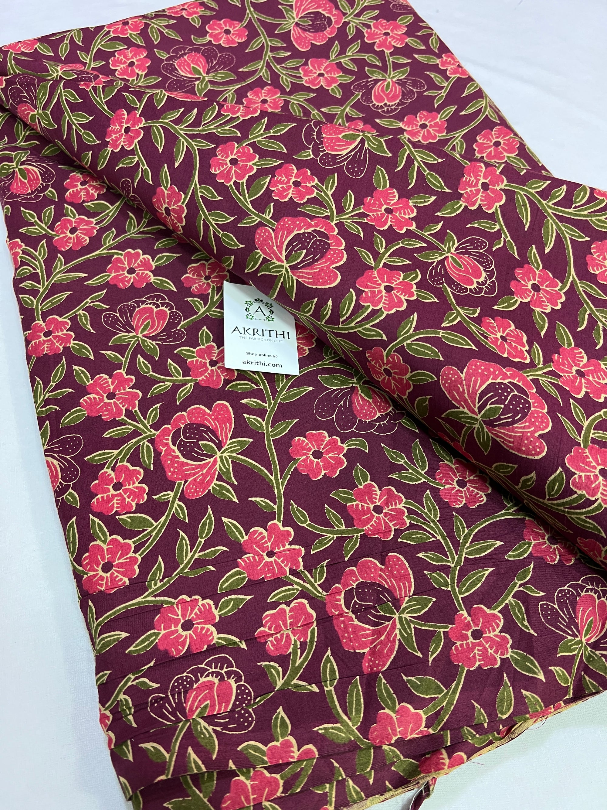 Printed pure cotton fabric