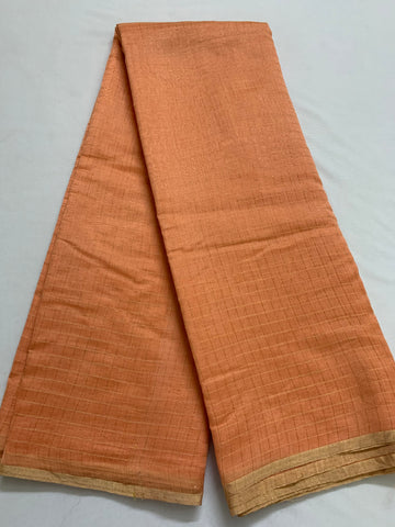 Pure chanderi checks saree