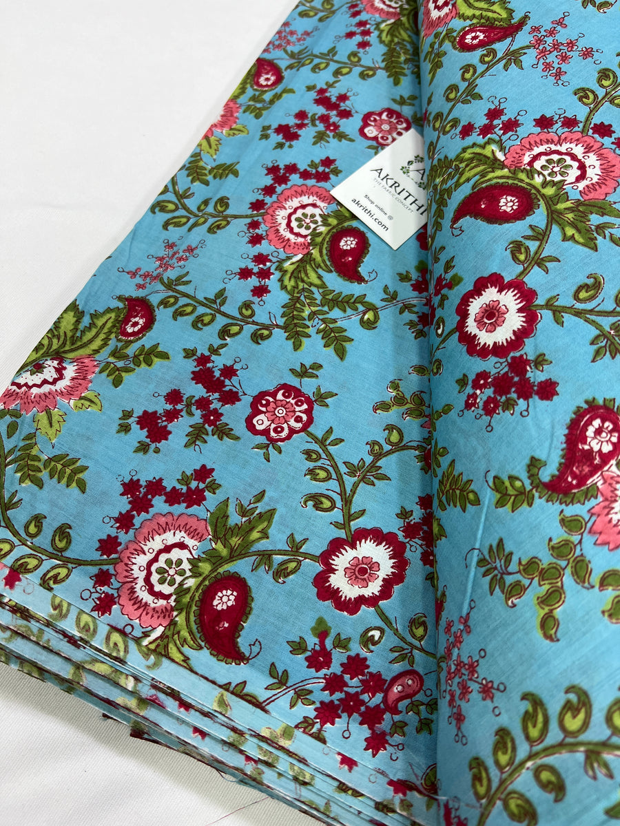 Printed pure cotton fabric