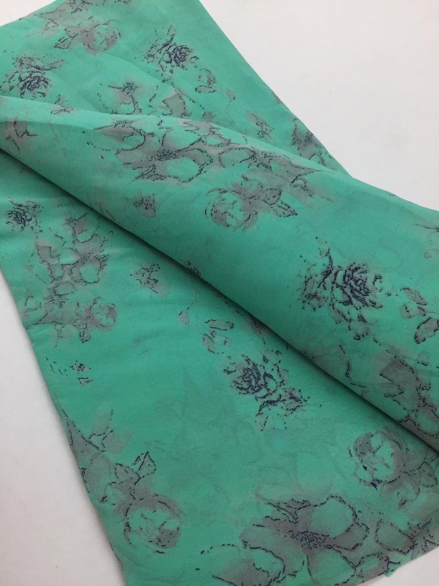 Printed georgette fabric