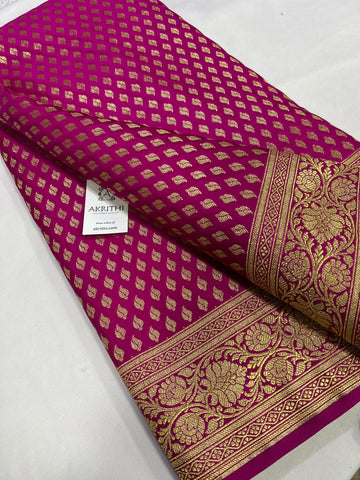 Banarasi satin brocade fabric