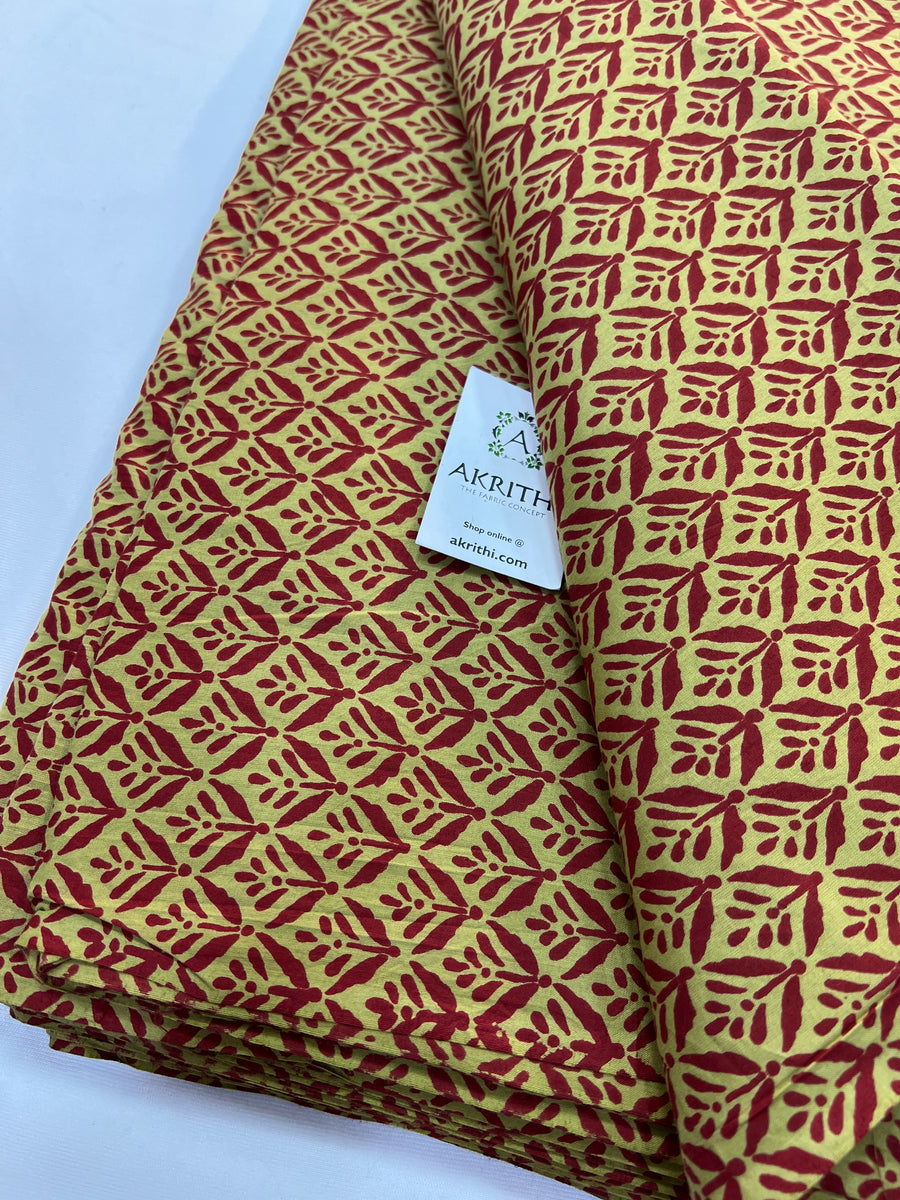 Printed pure cotton fabric