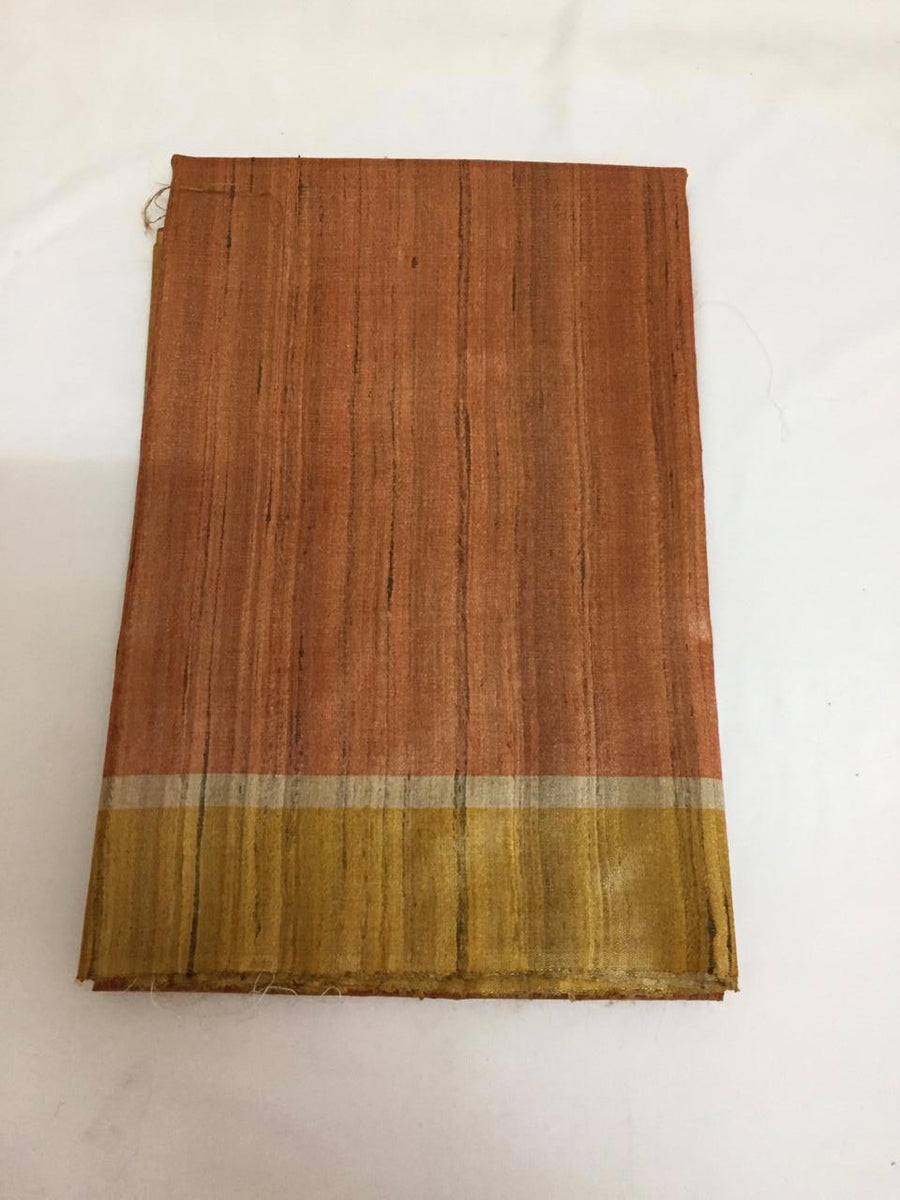 Handloom pure geecha silk saree with contrast border