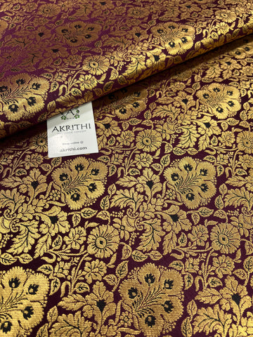 Handloom Banarasi brocade fabric