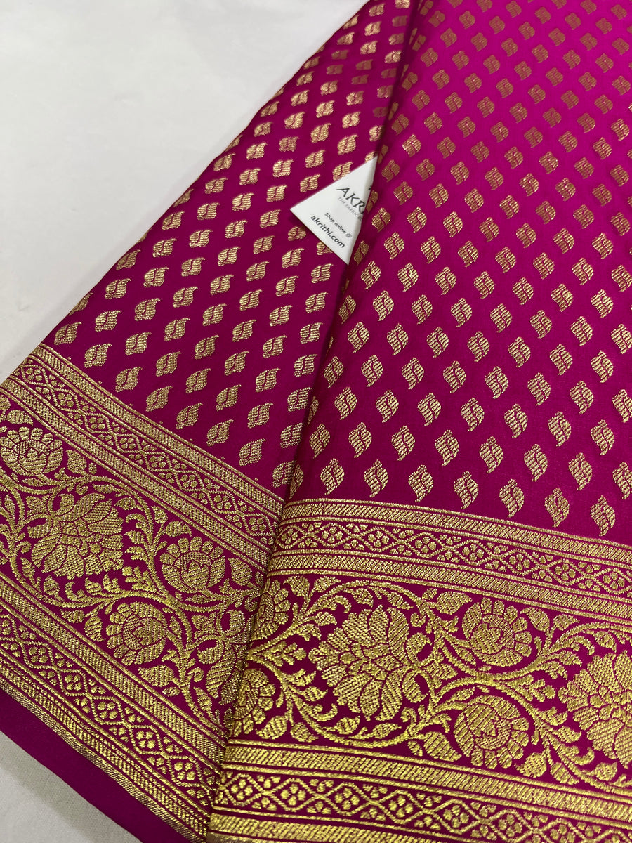 Banarasi satin brocade fabric