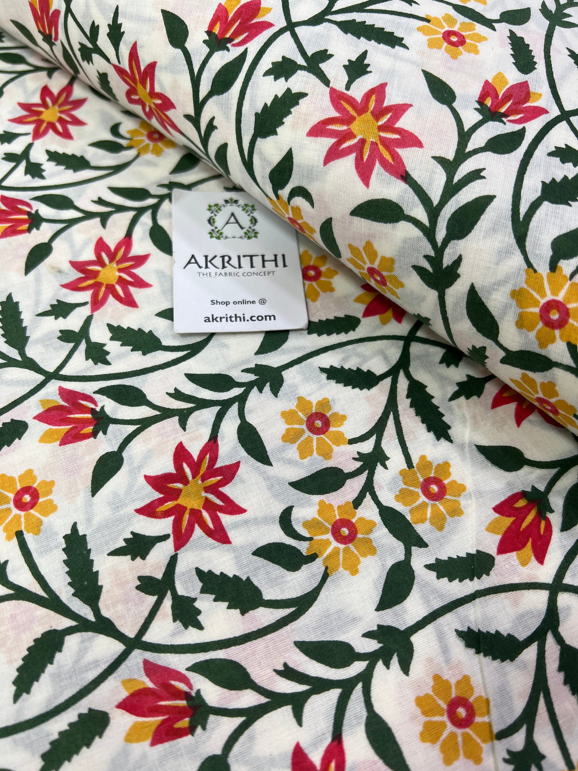 Printed pure cotton fabric