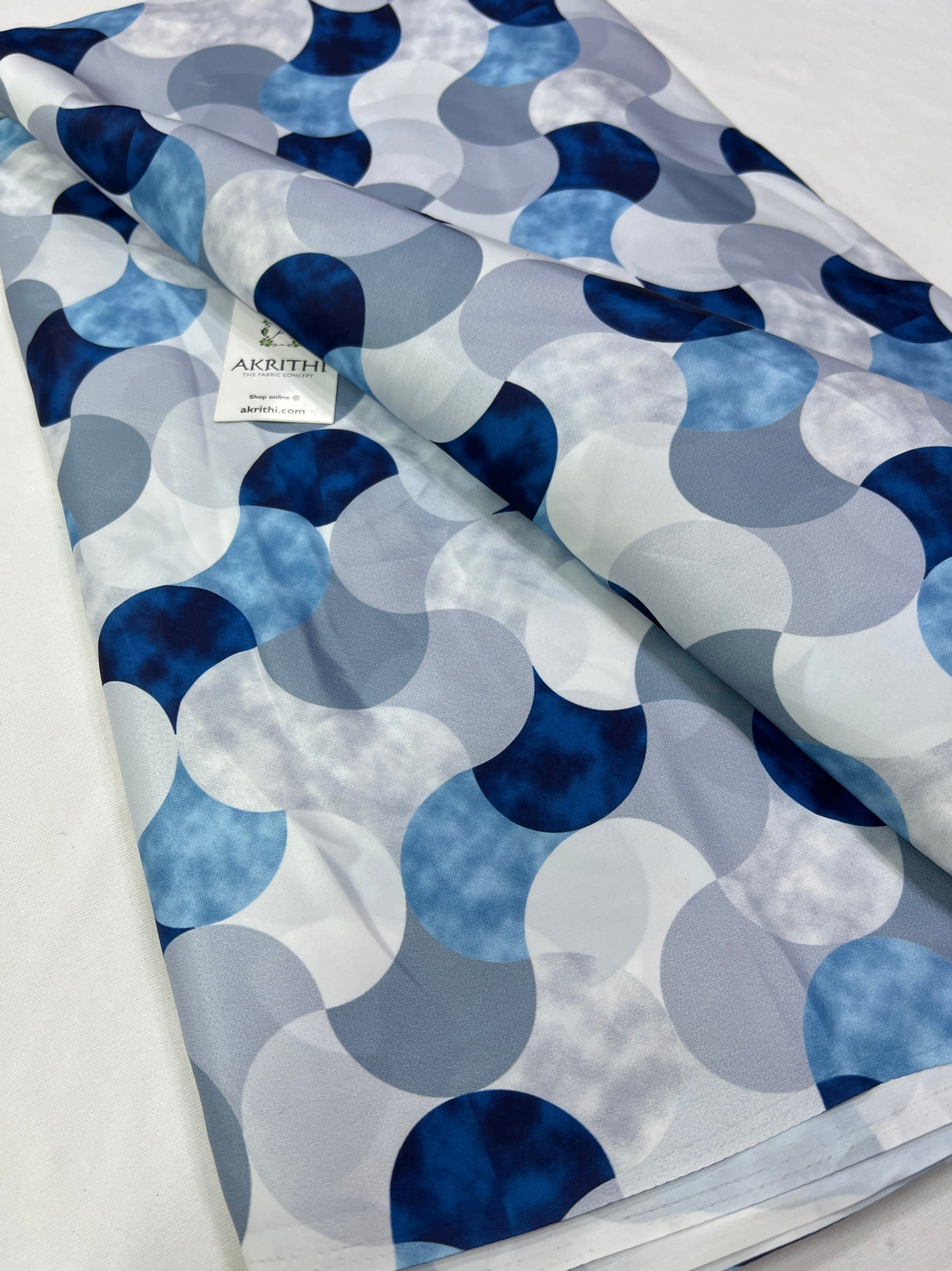 Digital printed modal satin fabric