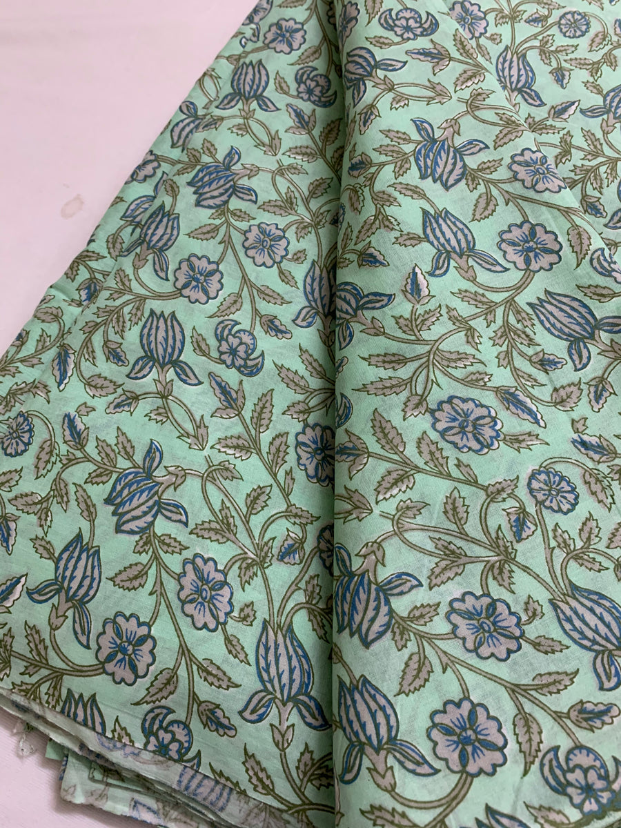 Printed pure cotton fabric