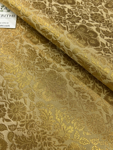 Handloom Banarasi brocade fabric