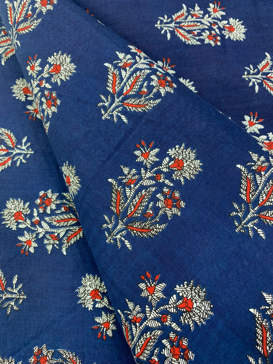 Printed pure cotton fabric