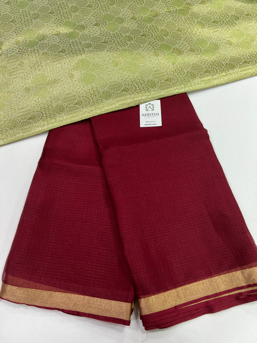 Pure Kota silk saree with banarasi blouse