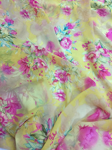 Printed georgette fabric