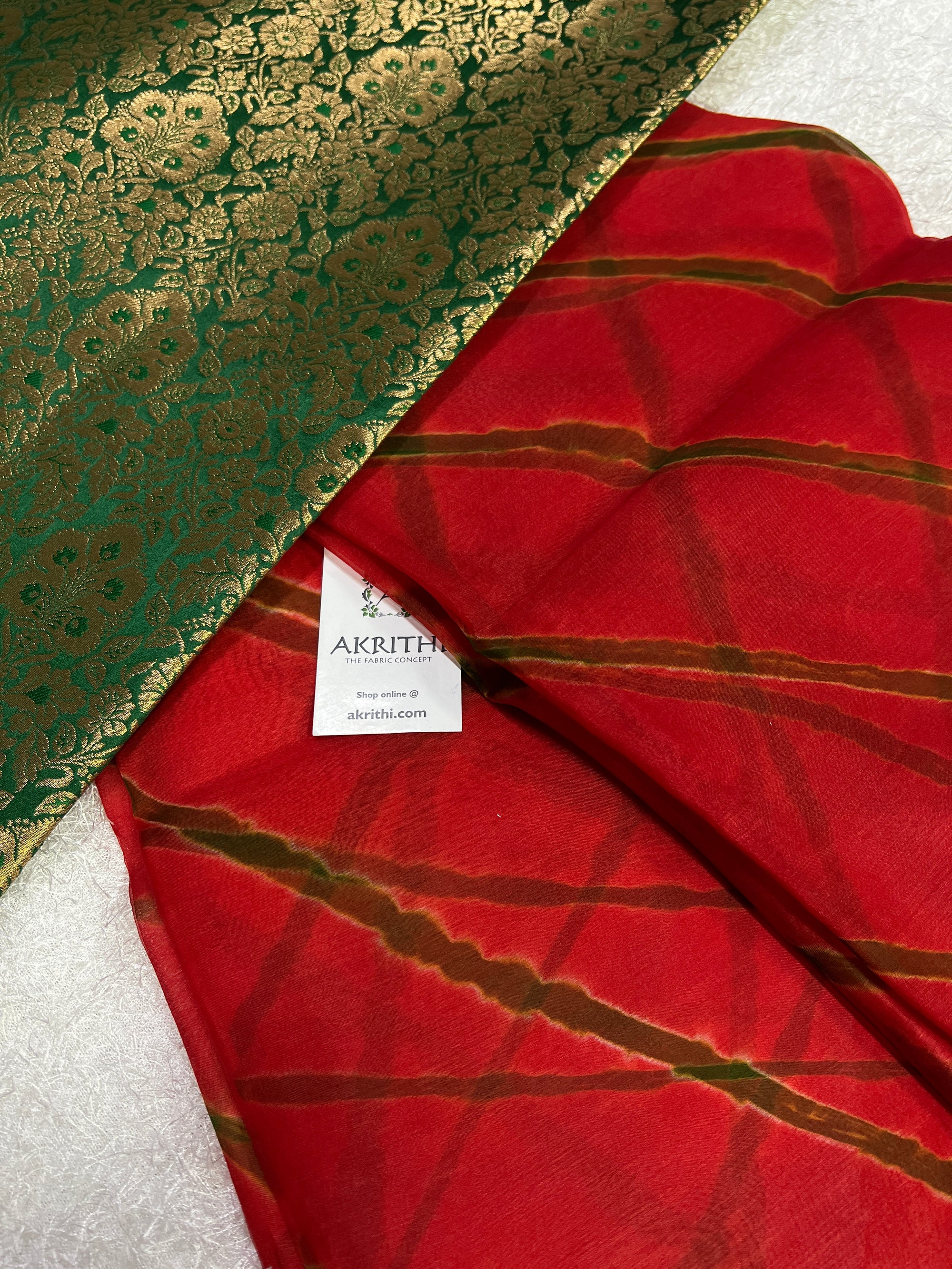 Pure silk organza saree with blouse