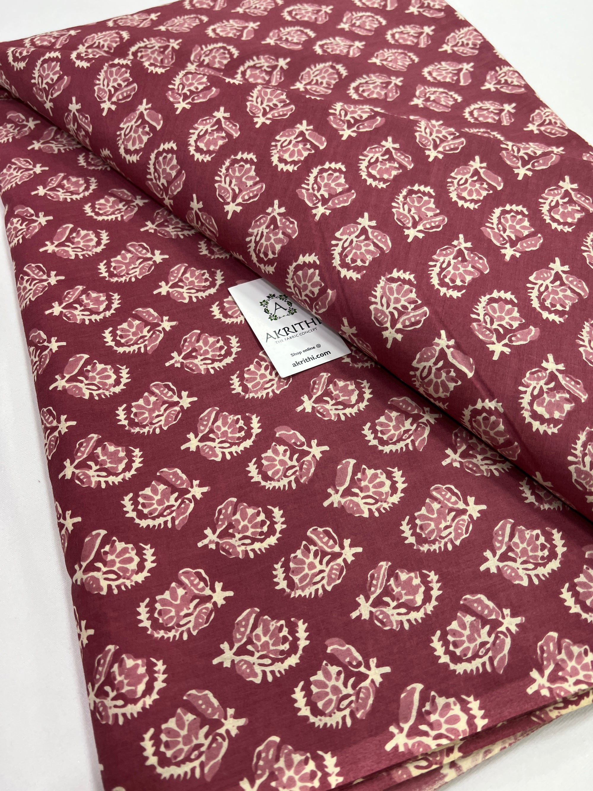 Printed pure cotton fabric