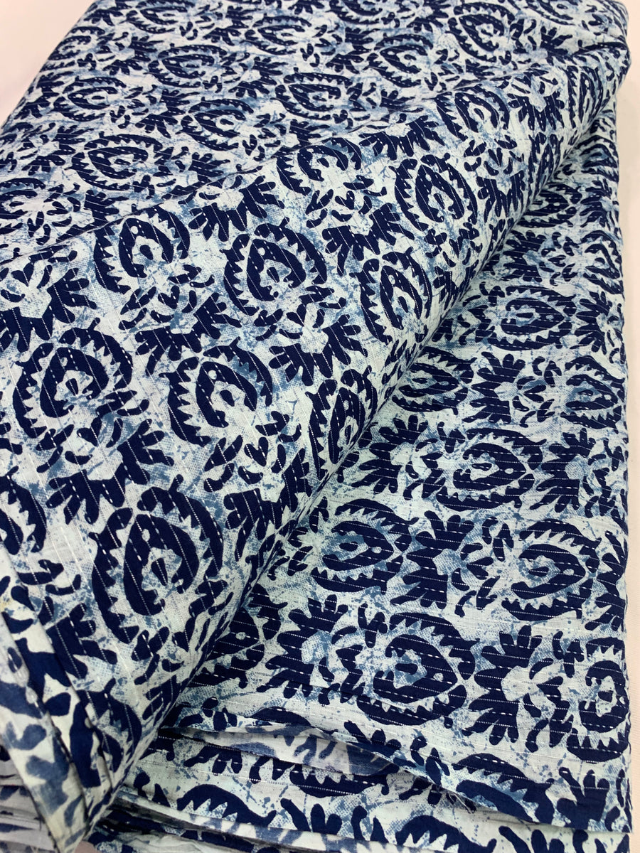 Kantha Printed pure cotton fabric