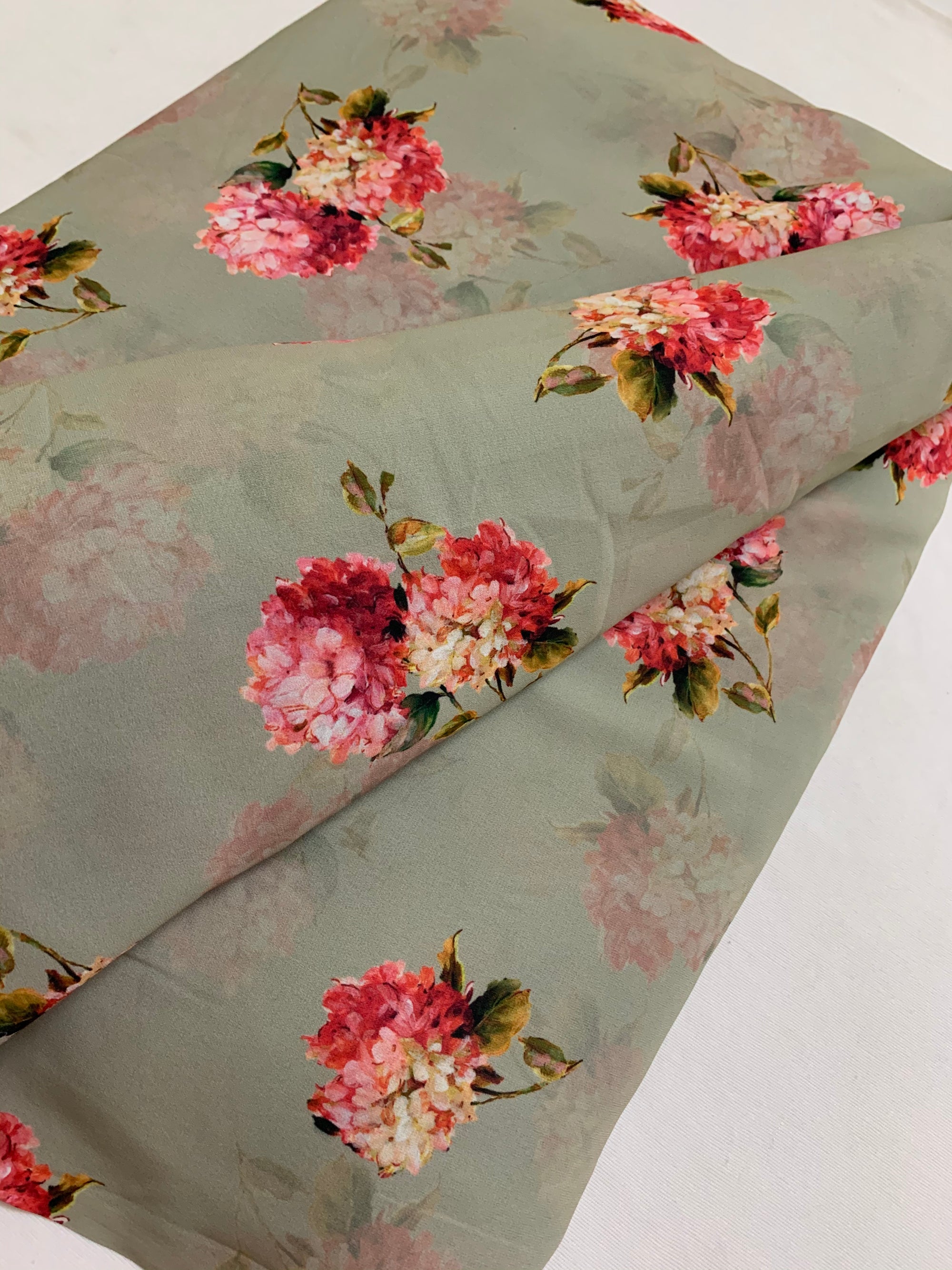 Digital floral Printed georgette fabric