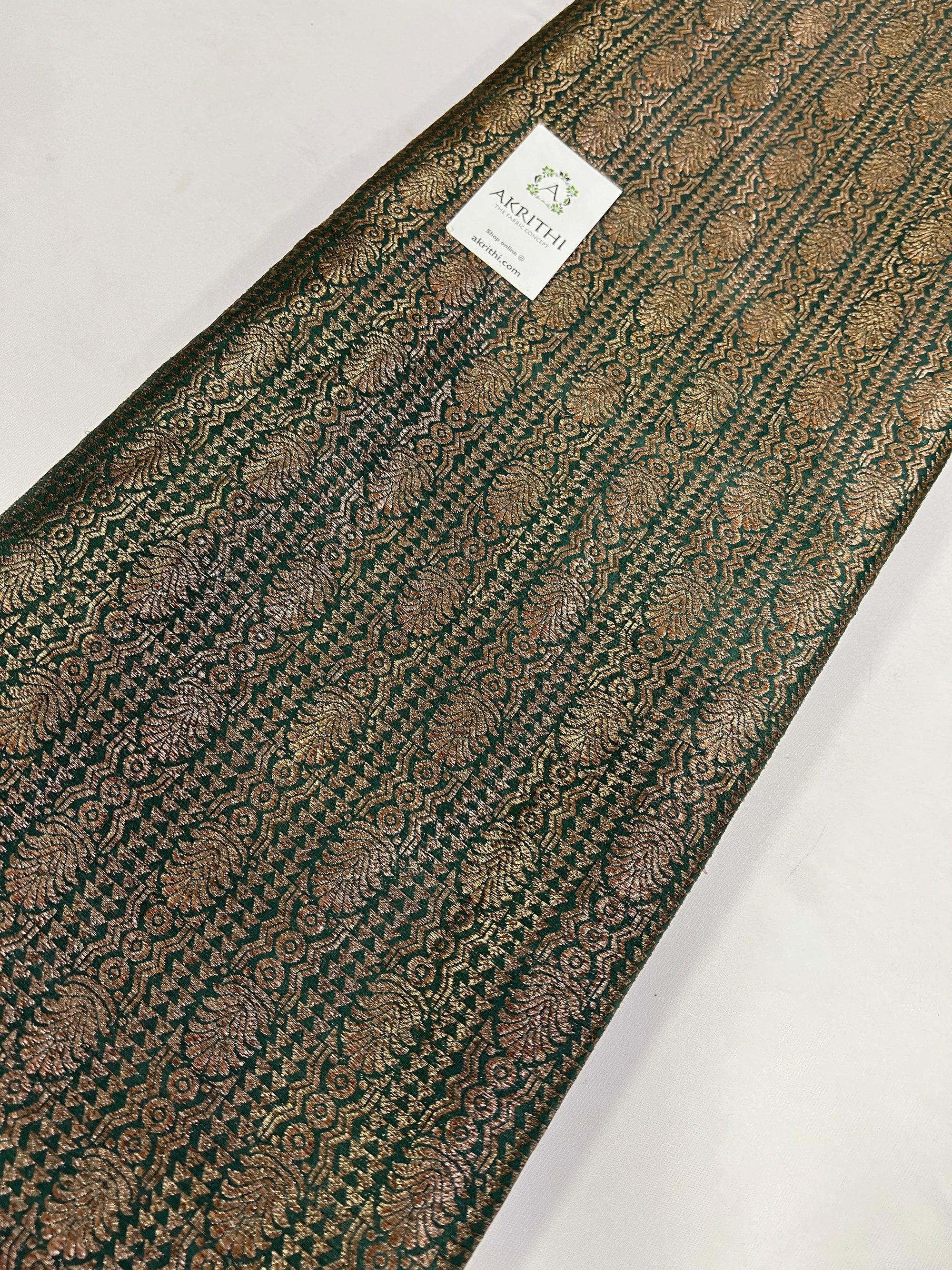 Pure silk Handloom Banarasi brocade fabric