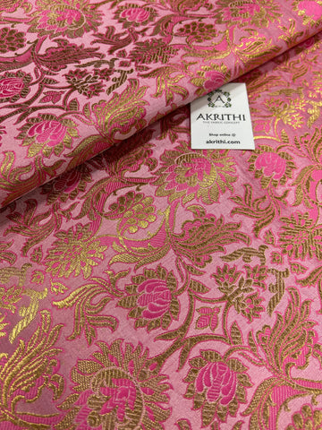 Handloom Banarasi brocade fabric