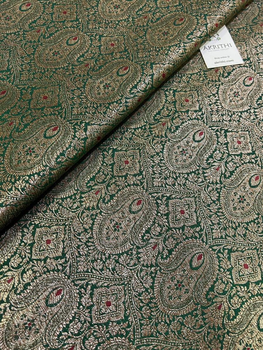 Banarasi brocade fabric antique zari