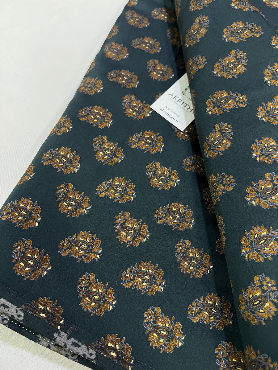 Digital printed silk fabric