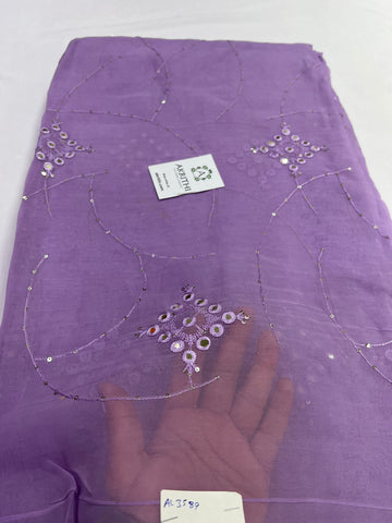 Embroidery on Organza fabric