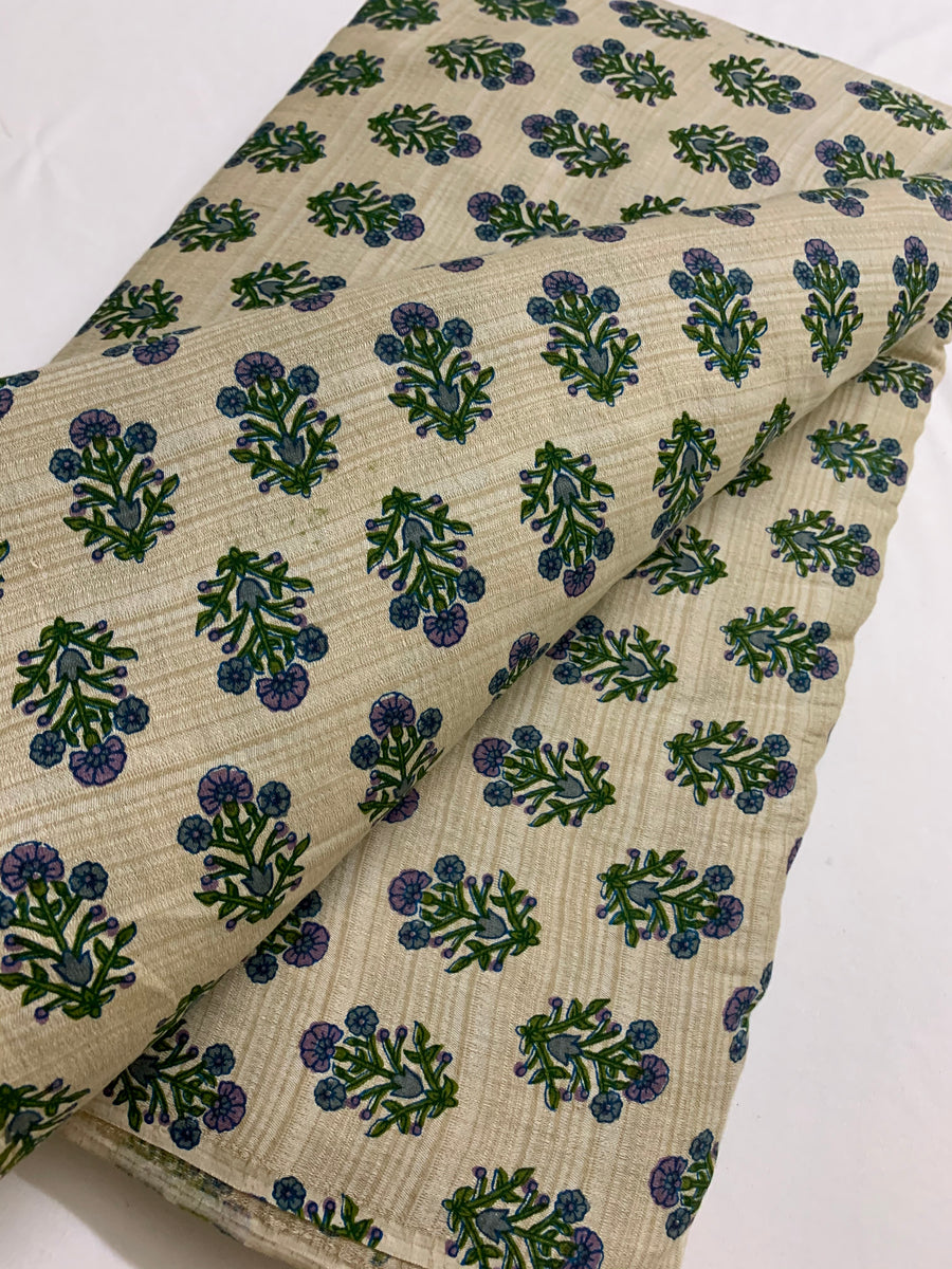 Printed kumbhi pure cotton fabric