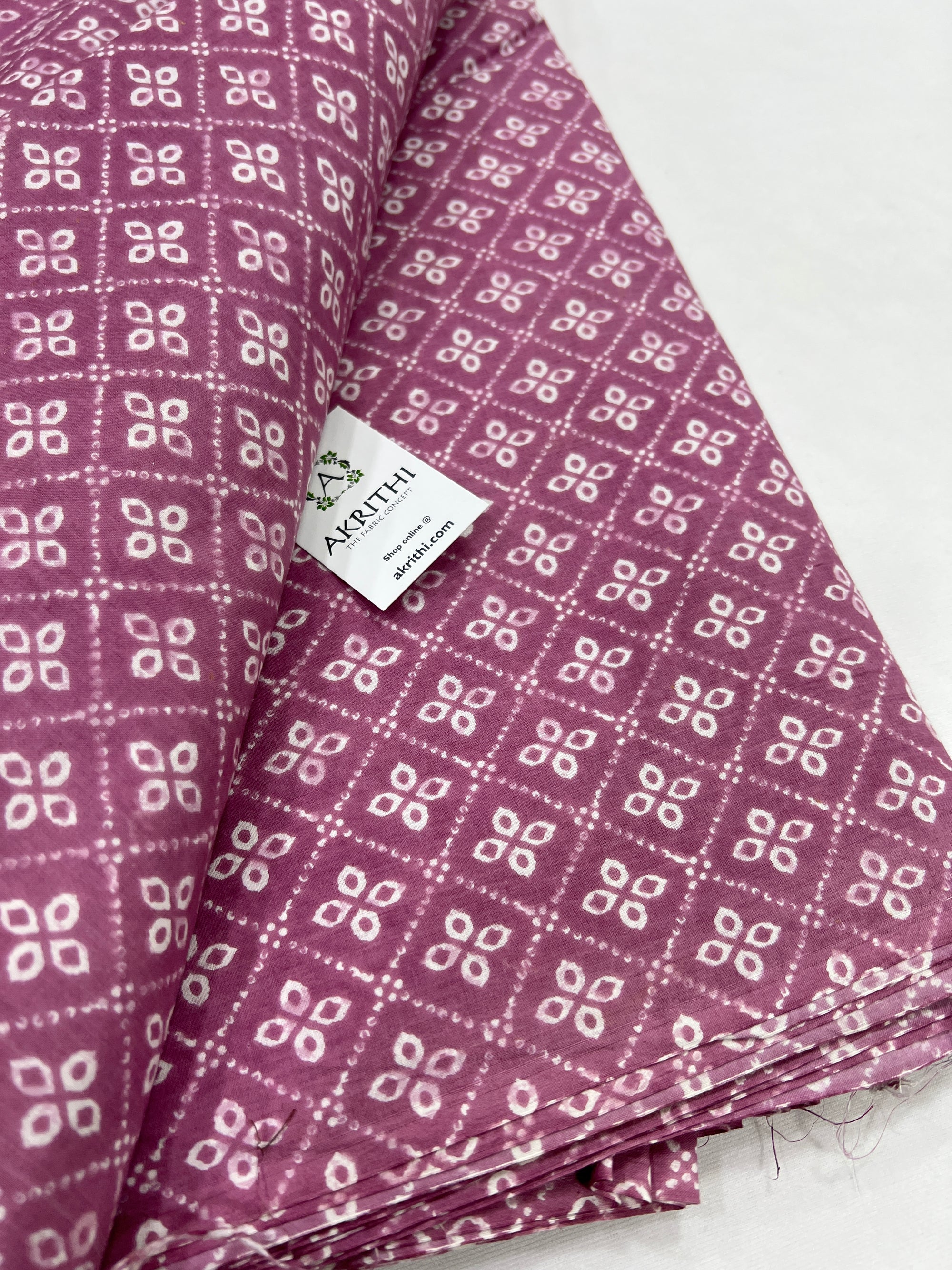 Printed pure cotton fabric