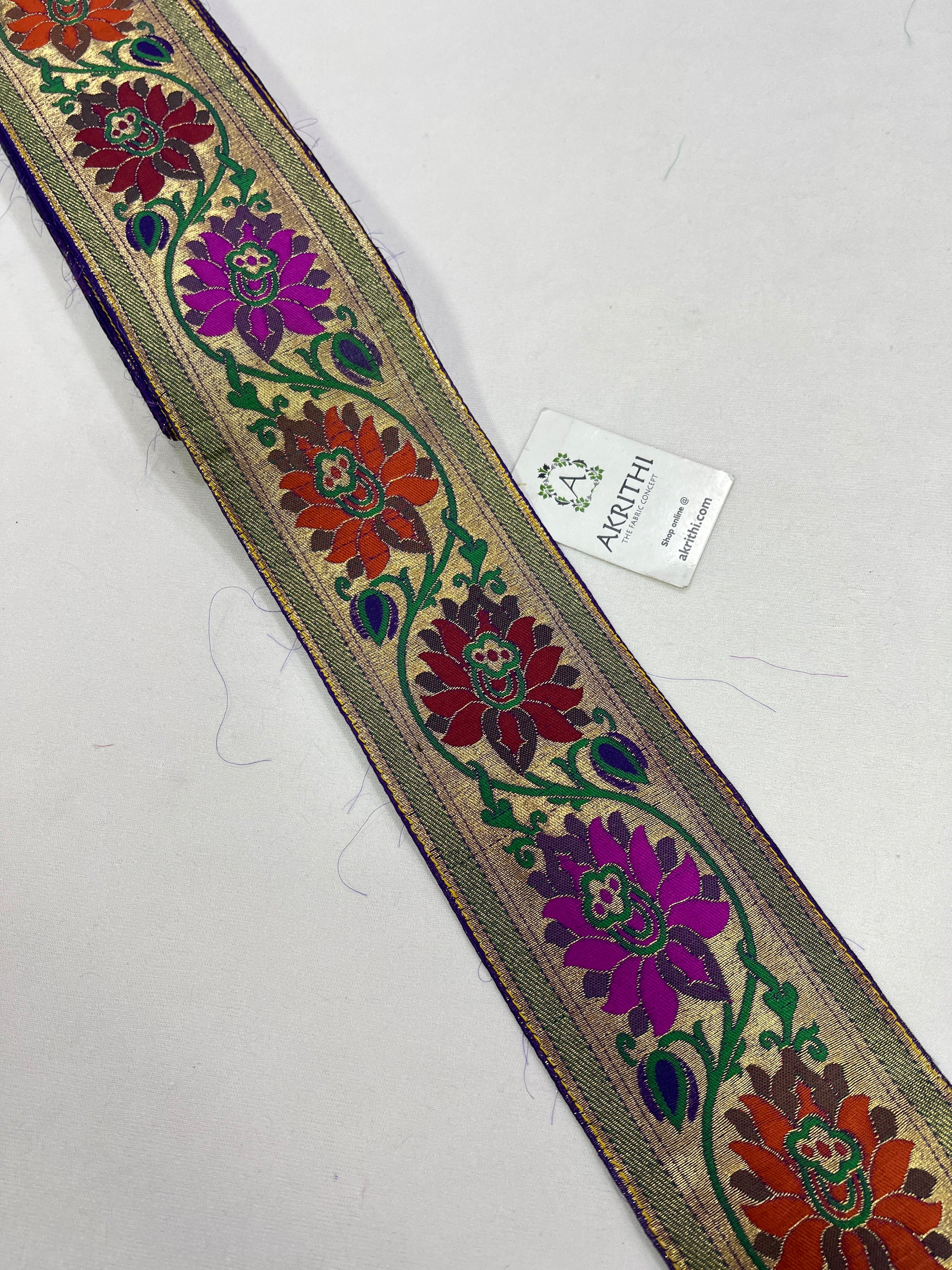 Handloom Banarasi lace 9 metres roll
