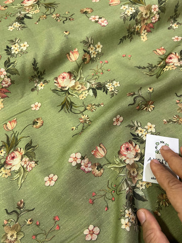 Digital Printed pure linen fabric