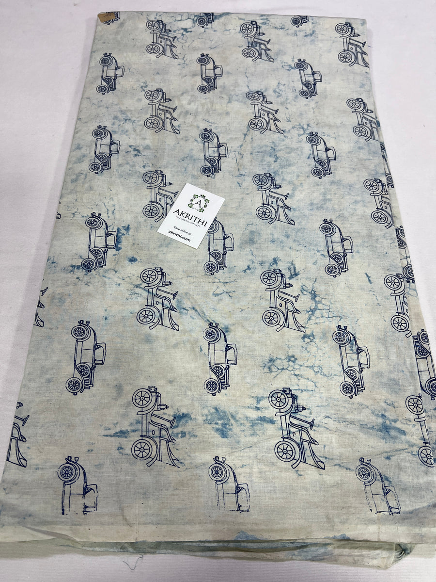 Dabu printed pure cotton fabric