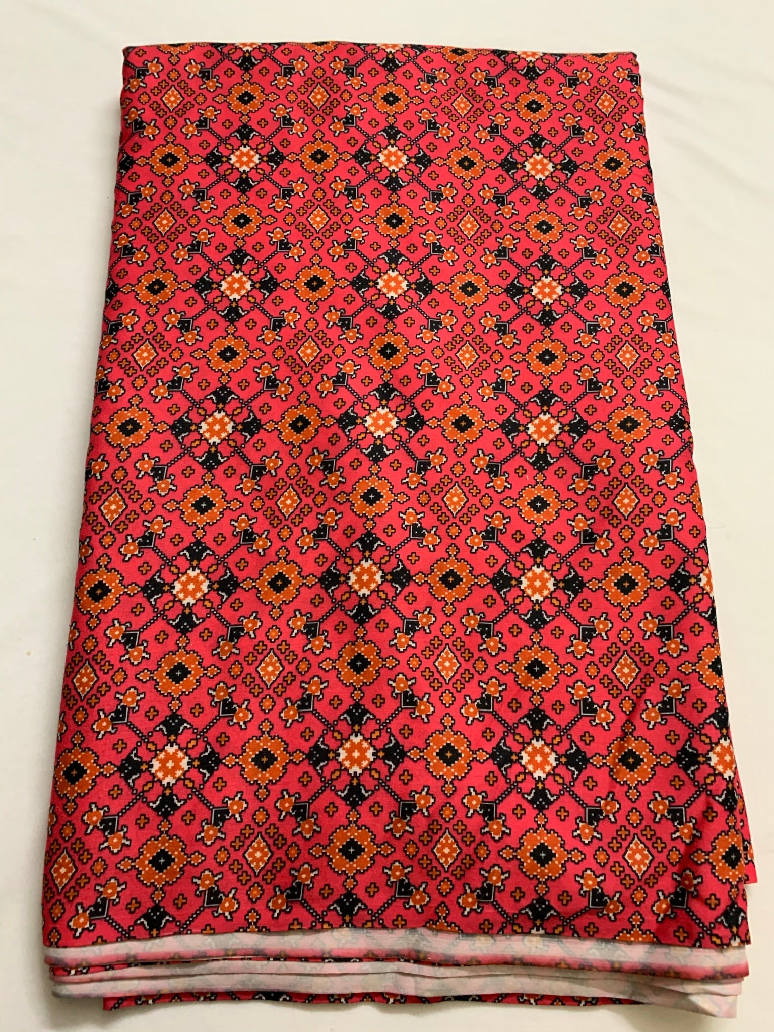 Patola Printed semi Satin fabric