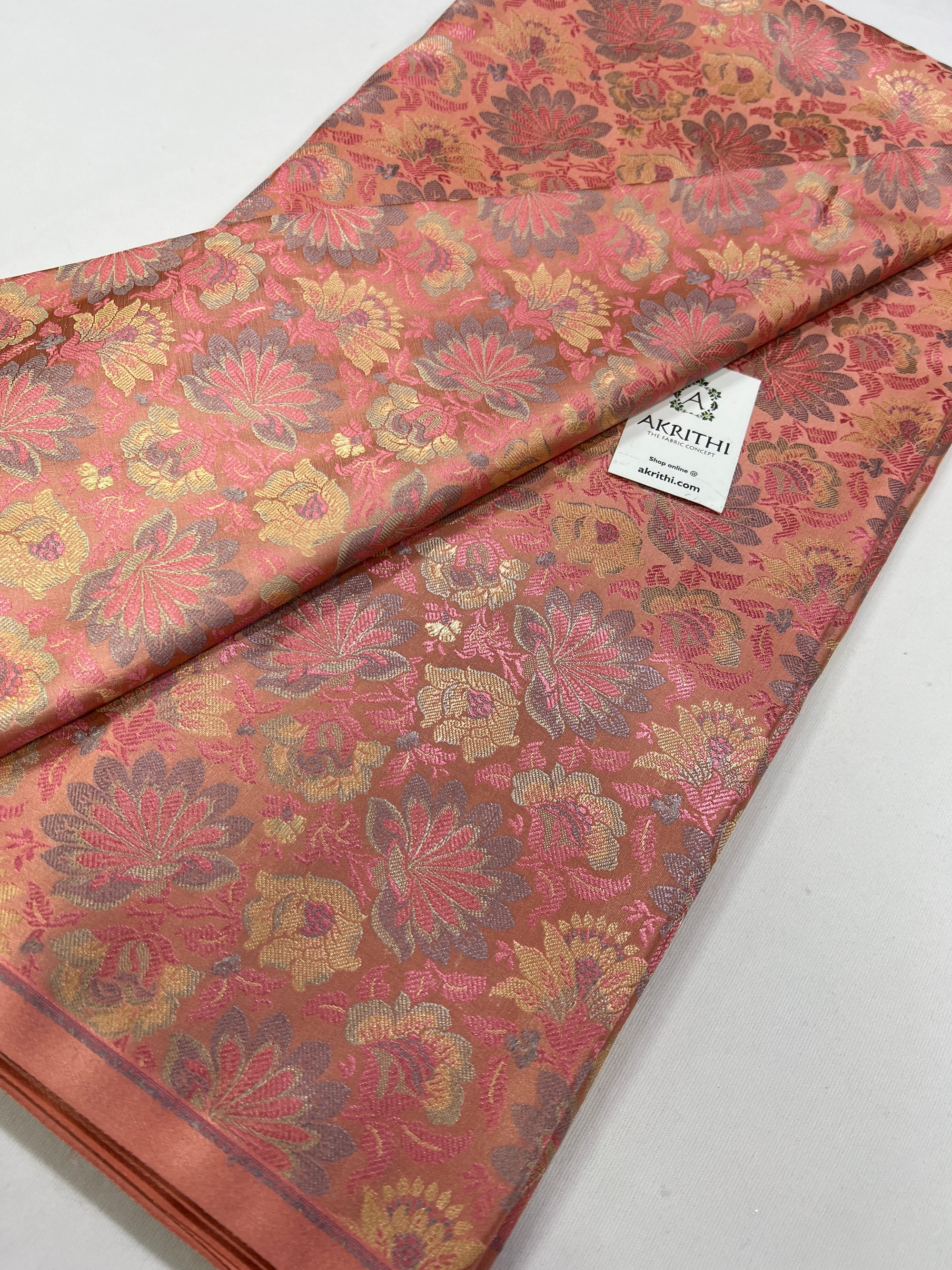 Handloom Banarasi brocade fabric